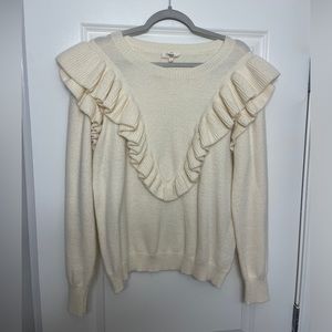 Super cute ruffled sweater